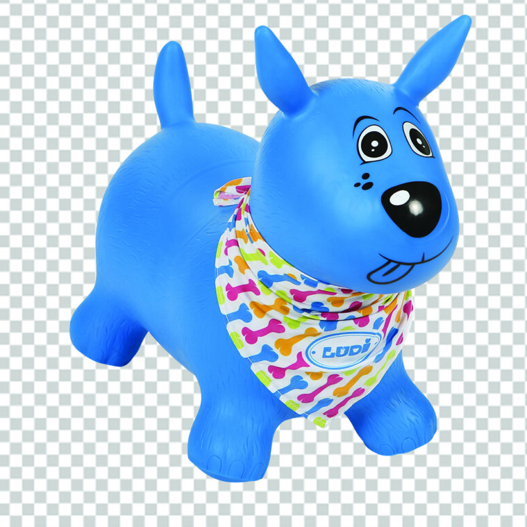 Blue rabbit mascot character